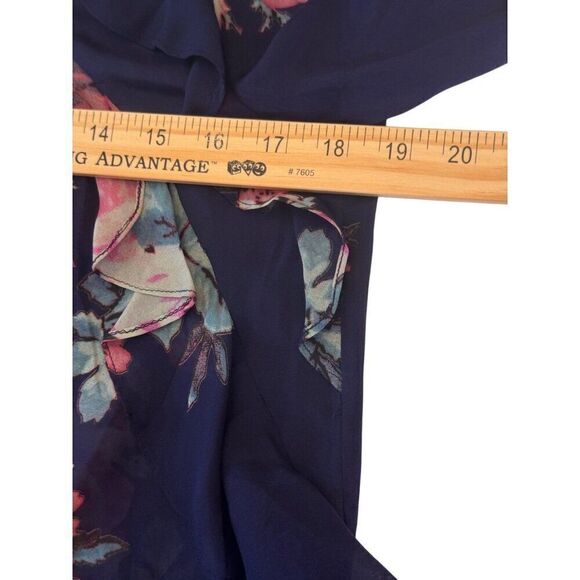 Anthropologie Brand Leifsdottir Floral Silk Blouse Sz S EUC Romantic Boho Vibes - Picture 12 of 12